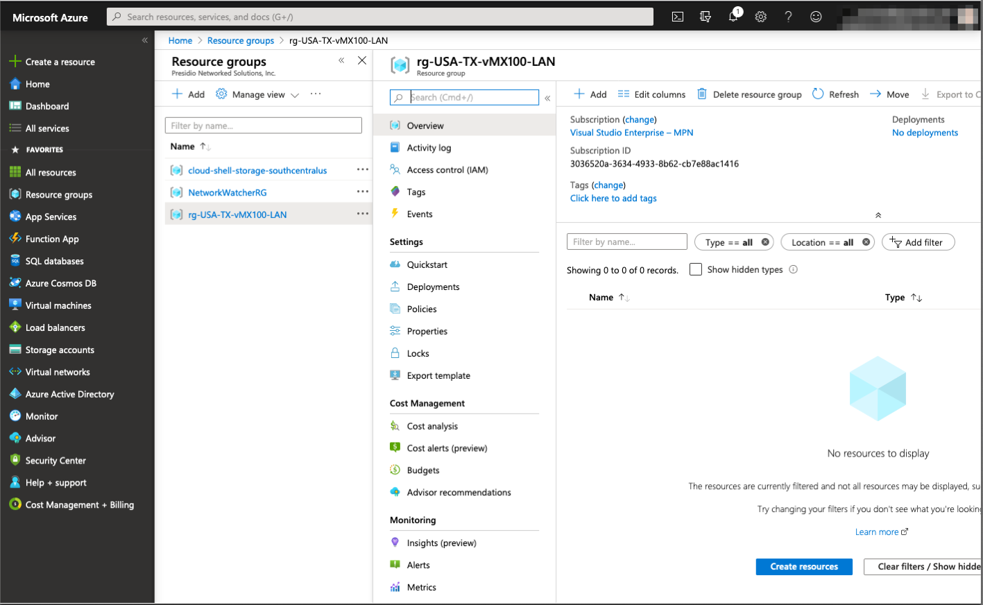 VPackets.netMeraki-Azure-Meraki-LAN-vNET - VPackets.net